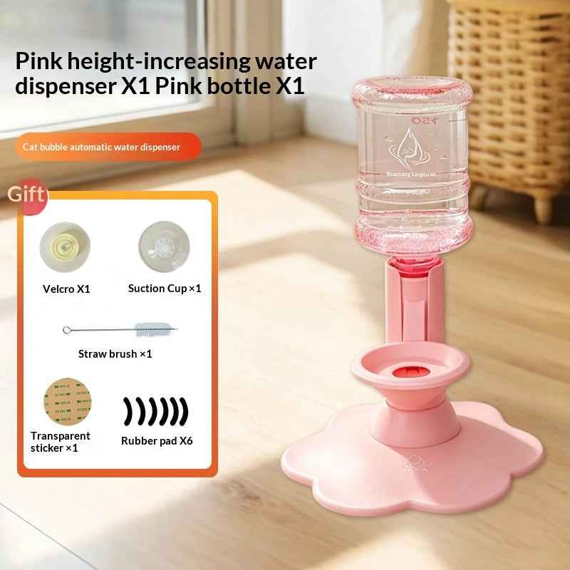 Gravity Based Pet Water Drinking Machine Stable Wide Base Leak Proof For Multi Cat Family Short Distance Travel