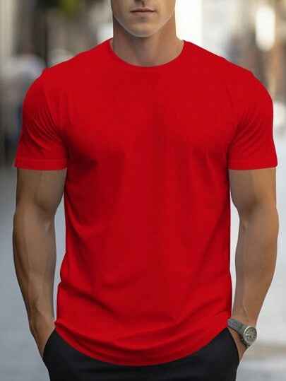 Quick-Drying Breathable Spandex Round Neck Short Sleeve Shirt