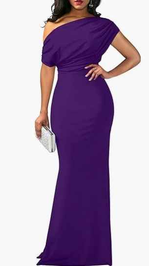 Long Formal Women's Party Dress - High Waist, Short Sleeve, Elegant & Versatile