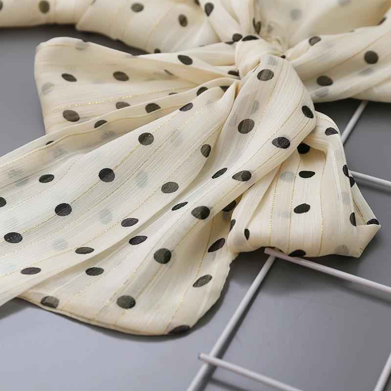 Retro Apricot Polka Dot Blouse Women - Vintage Floral Print Top