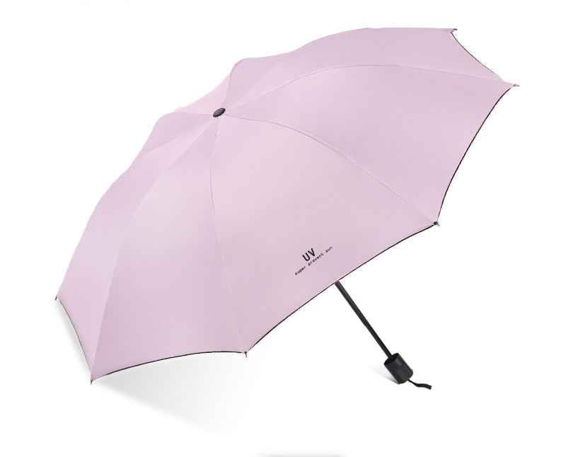 Automatic Folding Sun Rain Umbrella, Lightweight 8-Bone UV Protection