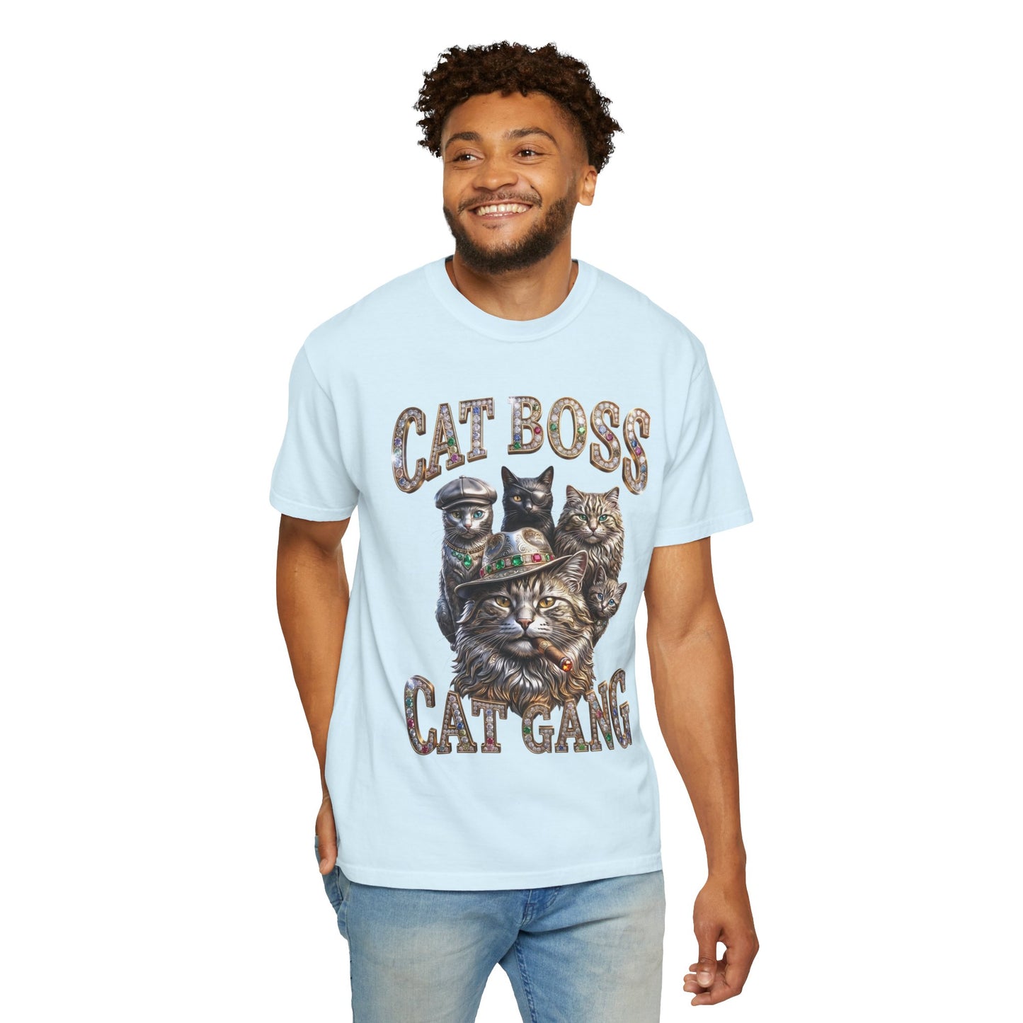 Cat Boss Cat Gang Graphic T-Shirt