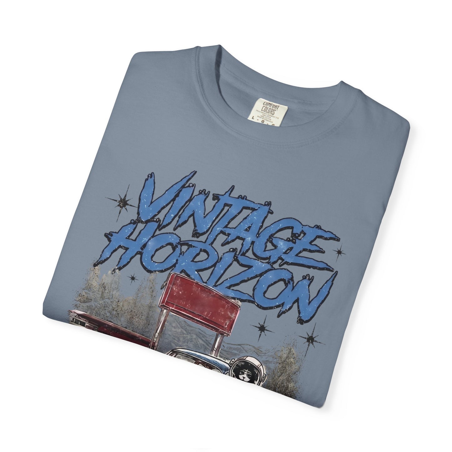 Vintage Horizon Space Turbo T‑Shirt — Retro Car Graphic Tee