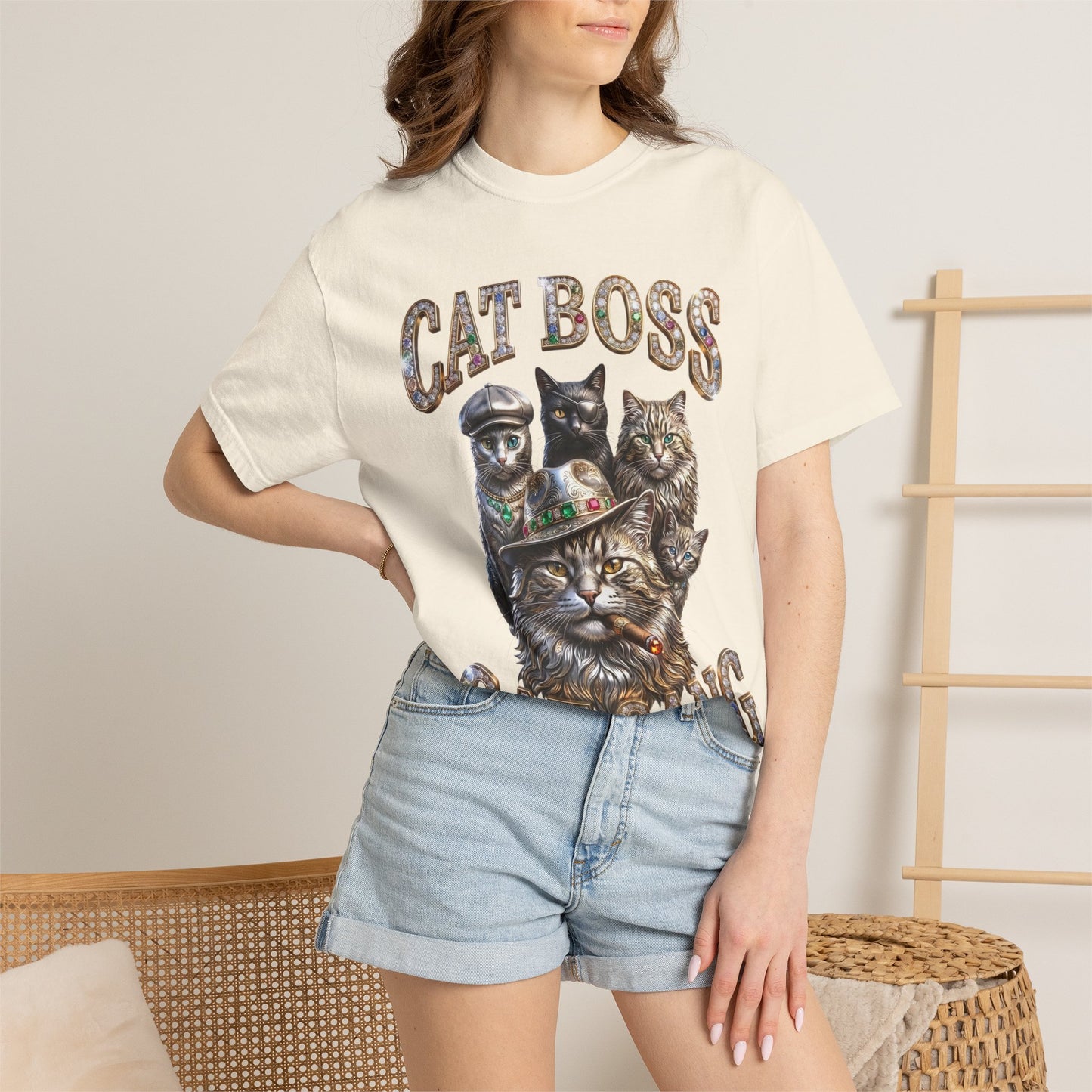 Cat Boss Cat Gang Graphic T-Shirt