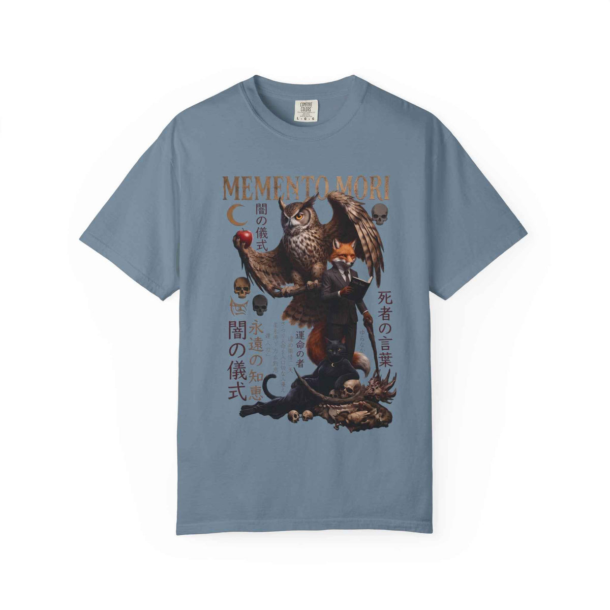 Memento Mori Graphic Tee: Gothic Celestial & Japanese Manga Unisex
