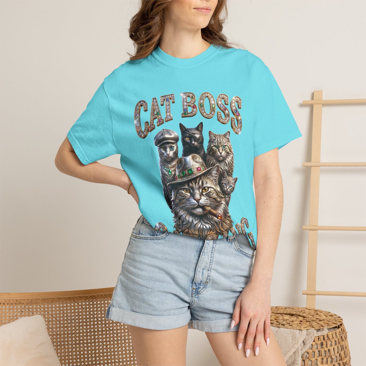 Cat Boss Cat Gang Graphic T-Shirt
