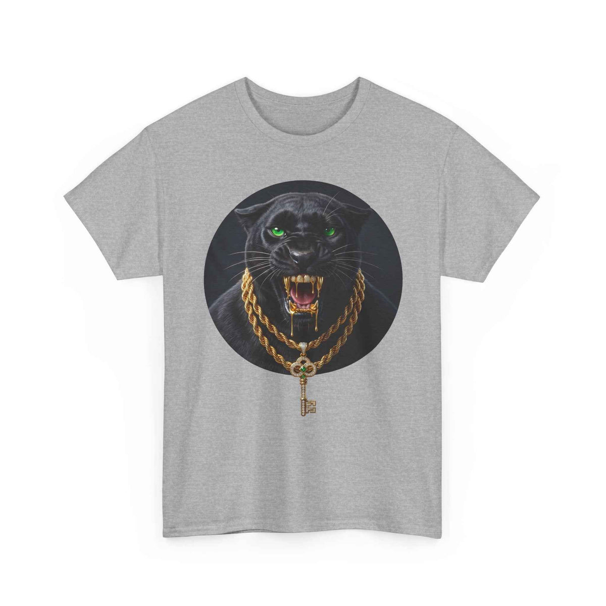 White Iced Out Panther Graphic Tee - Premium Heavy Cotton Streetwear