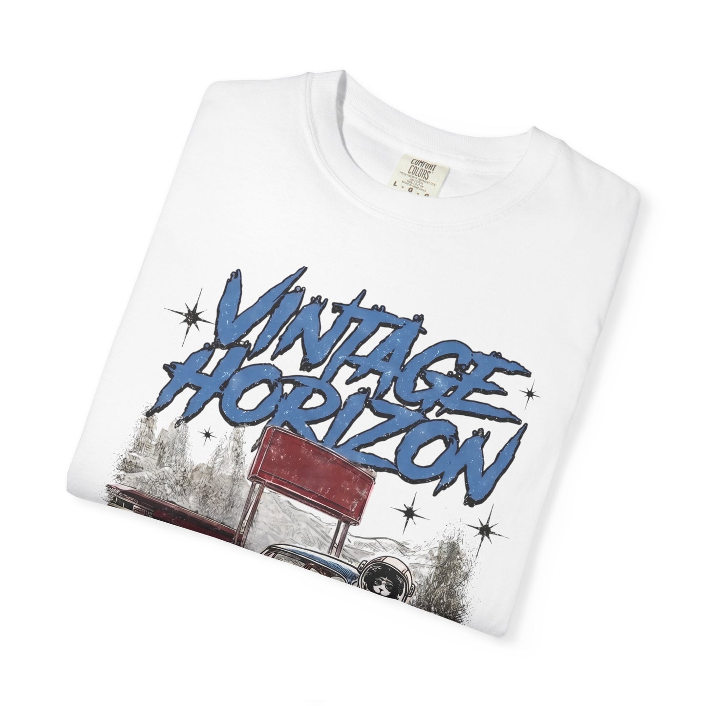 Vintage Horizon Space Turbo T‑Shirt — Retro Car Graphic Tee