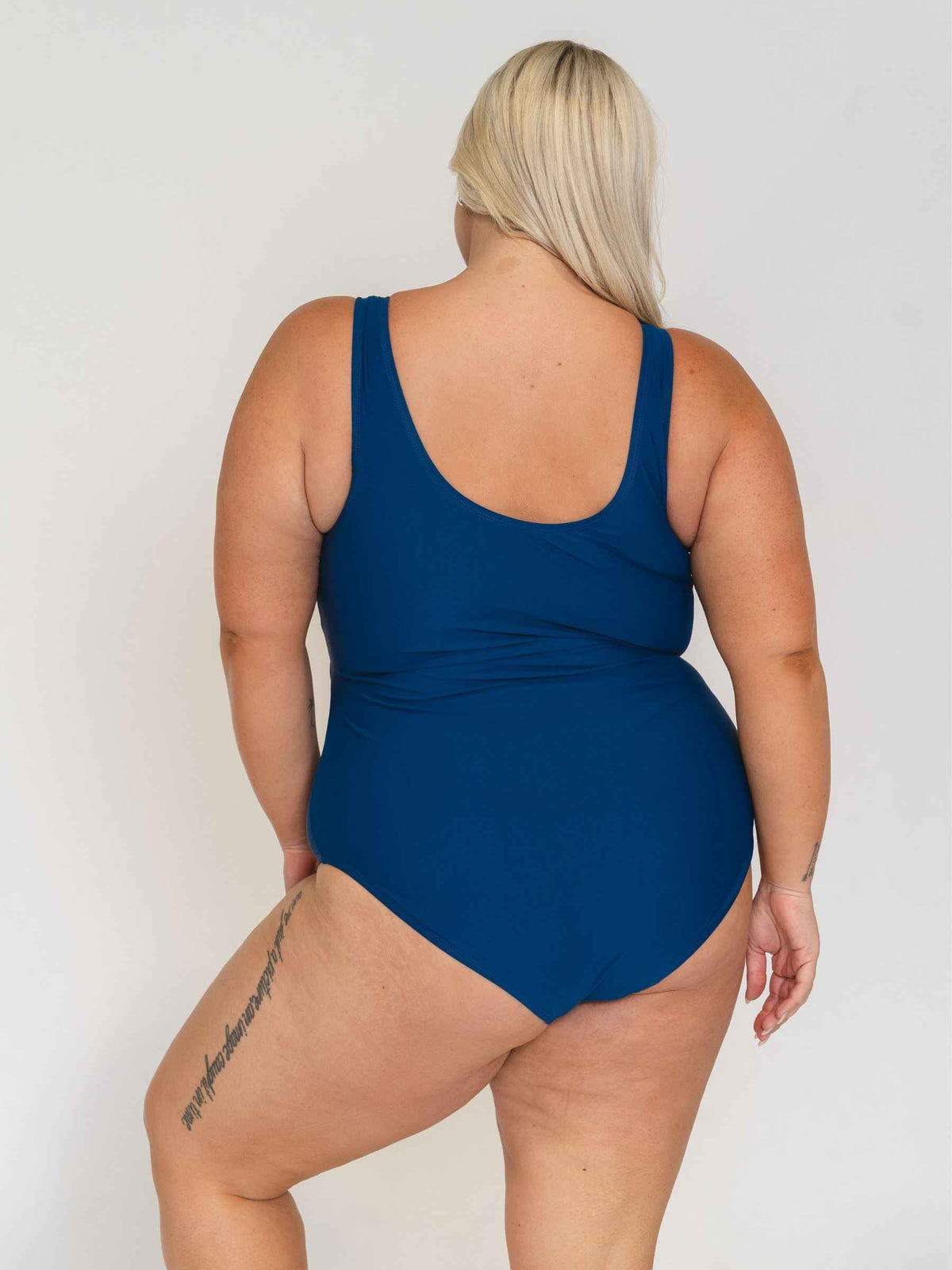 Navy Stripe Knotted One-Piece