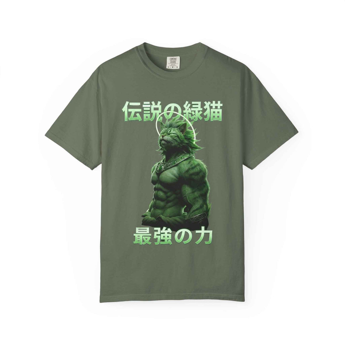 Premium Heavyweight Boxy Tee - Vintage Densetsu no Midori Neko Japanese Aesthetic Graphic T-Shirt | Alternative Streetwear Comfort Colors 1717
