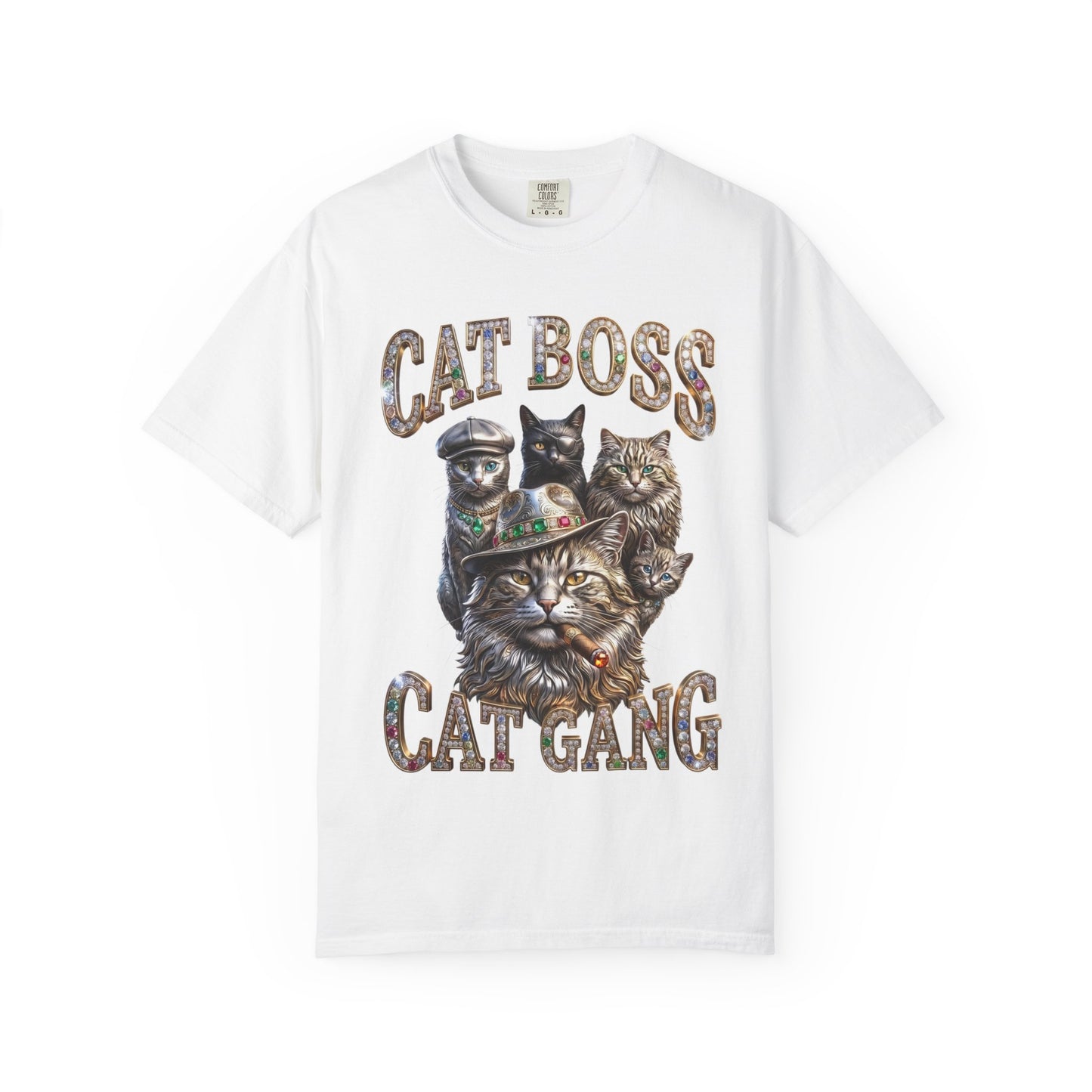 Cat Boss Cat Gang Graphic T-Shirt
