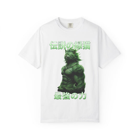 Premium Heavyweight Boxy Tee - Vintage Densetsu no Midori Neko Japanese Aesthetic Graphic T-Shirt | Alternative Streetwear Comfort Colors 1717