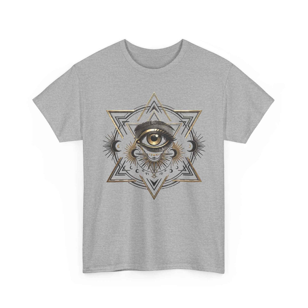 Mystic Eye & Sacred Geometry Graphic Tee - Dark Alternative Streetwear