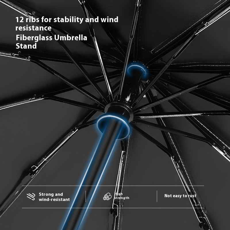 Full-automatic Folding Umbrella Rain And Rain Dual-purpose Sunshade
