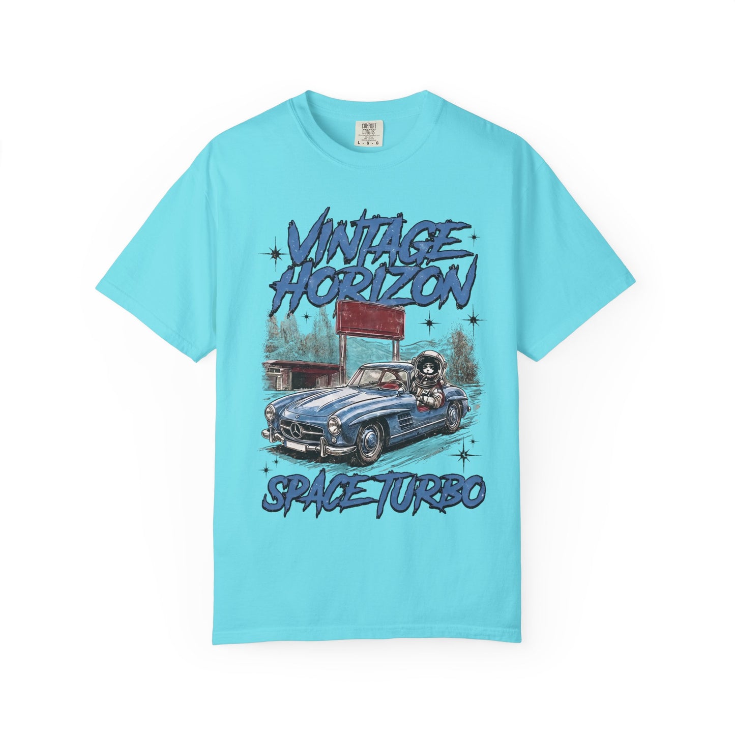 Vintage Horizon Space Turbo T‑Shirt — Retro Car Graphic Tee