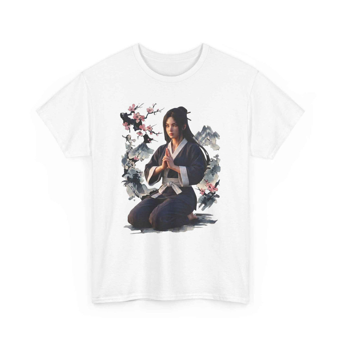 Japanese Aesthetic Kunoichi Sakura Graphic T-Shirt Anime