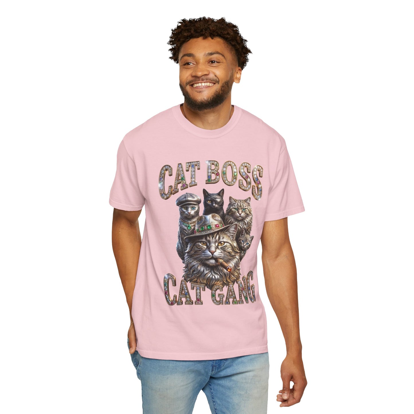 Cat Boss Cat Gang Graphic T-Shirt
