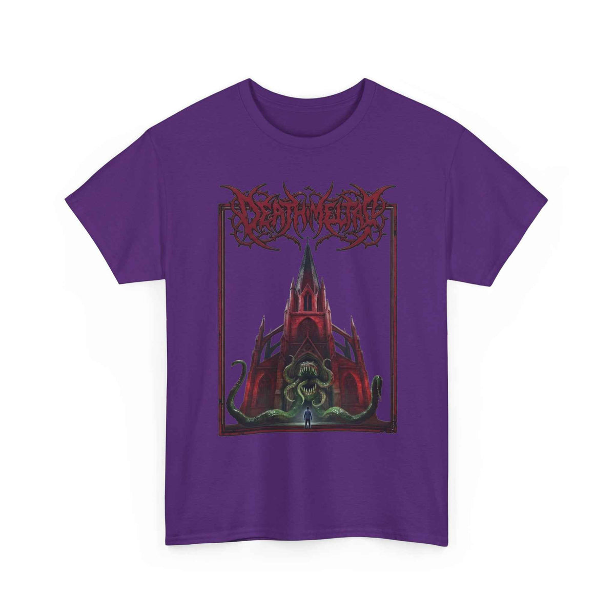 Eldritch Cathedral Tentacle Graphic T-Shirt - Heavy Cotton