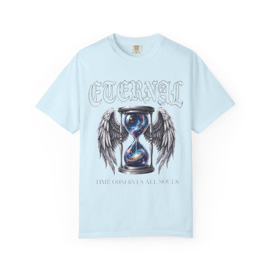 Eternal Hourglass T-Shirt — 'Time Consumes All Souls' Graphic Tee