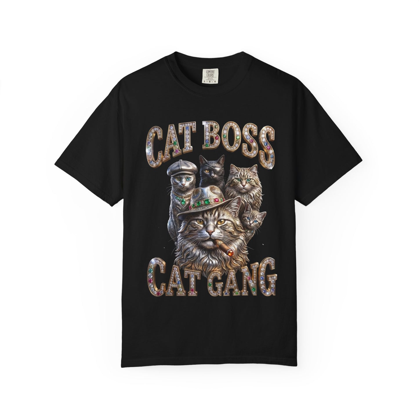 Cat Boss Cat Gang Graphic T-Shirt