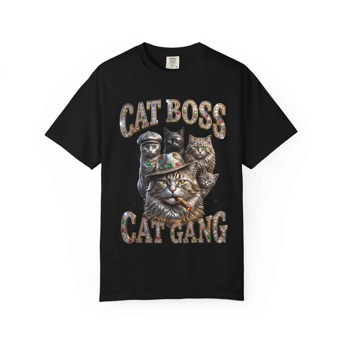 Cat Boss Cat Gang Graphic T-Shirt - Vintage Fit & Bold Print
