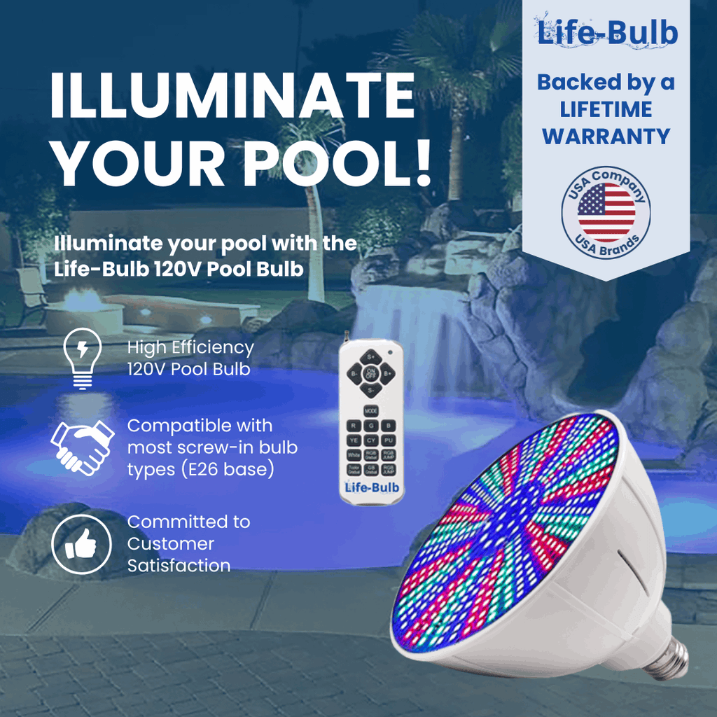 Bombilla LED Inteligente para Piscinas con Refrigeración y Memoria de Color - Resistente por Vida