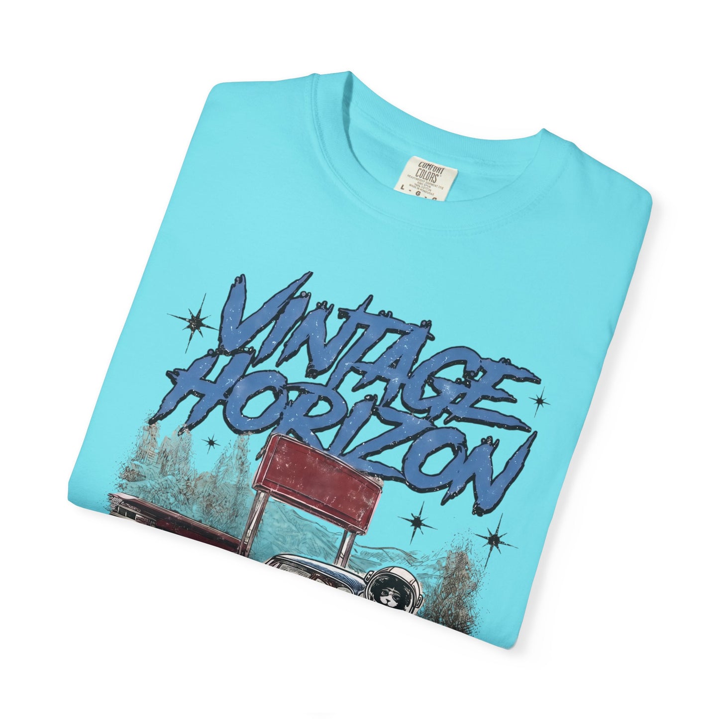 Vintage Horizon Space Turbo T‑Shirt — Retro Car Graphic Tee