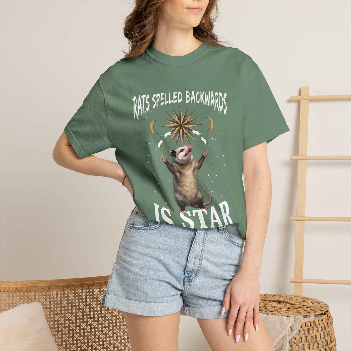Funny Meme Opossum Graphic Shirt - Heavyweight Comfort Colors Ironic Vintage Tee
