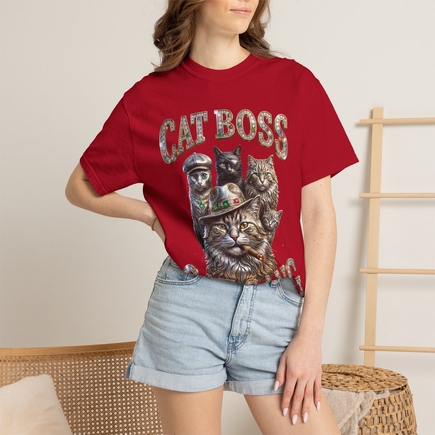 Cat Boss Cat Gang Graphic T-Shirt
