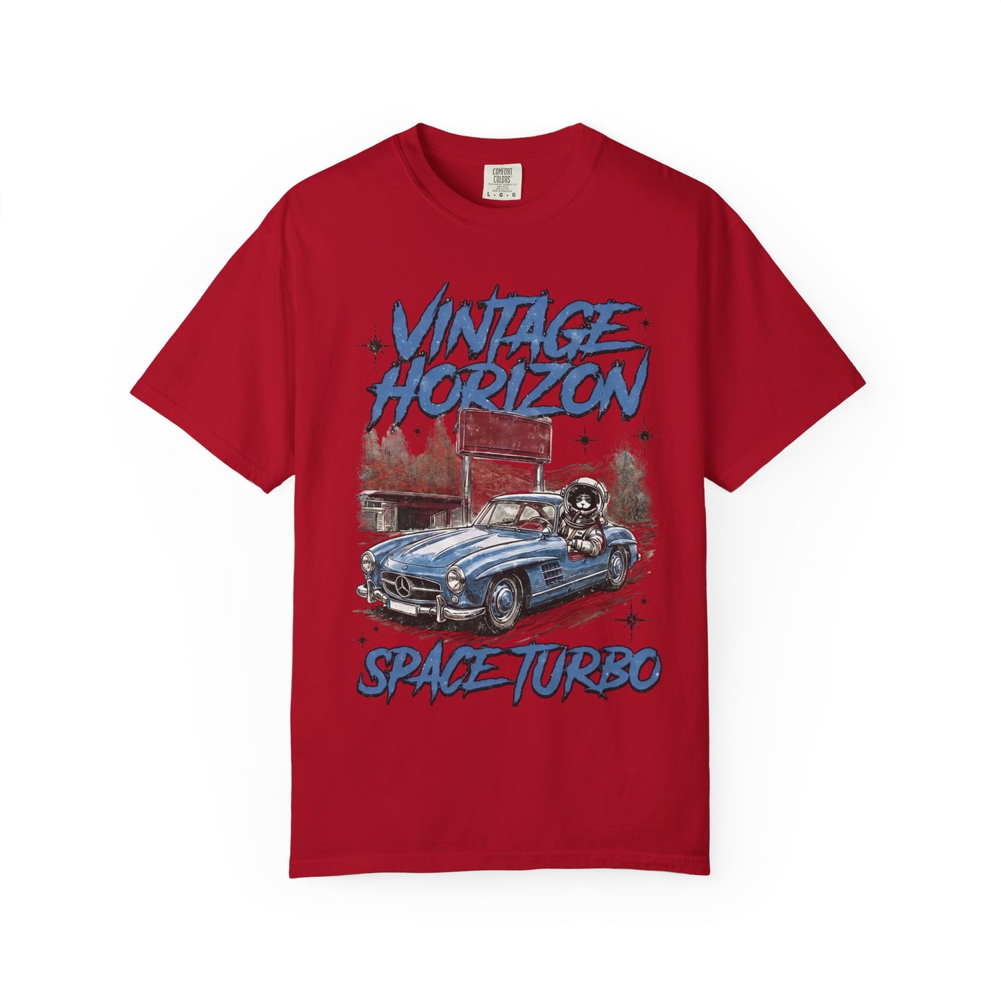 Vintage Horizon Space Turbo T‑Shirt — Retro Car Graphic Tee