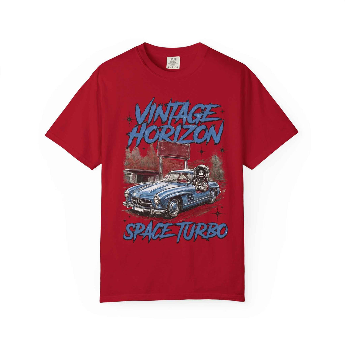 Vintage Horizon Space Turbo T‑Shirt — Retro Car Graphic Tee