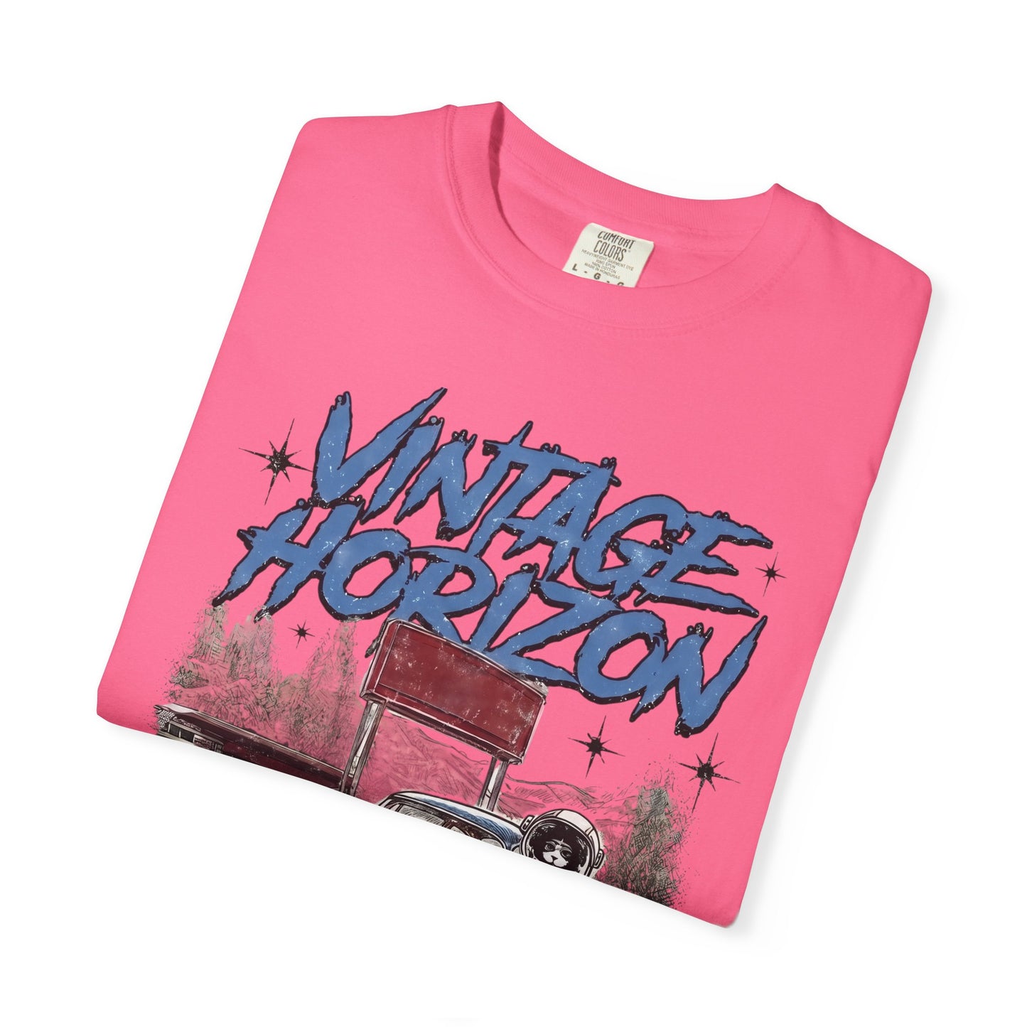 Vintage Horizon Space Turbo T‑Shirt — Retro Car Graphic Tee