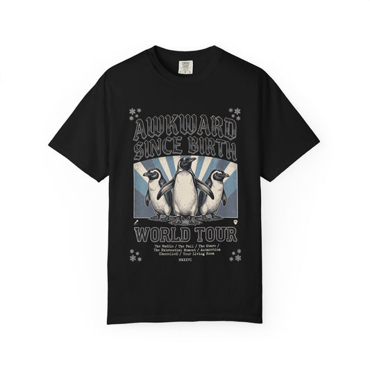 Funny Meme Penguin Tour Shirt - Heavyweight Comfort Colors Ironic Vintage Tee
