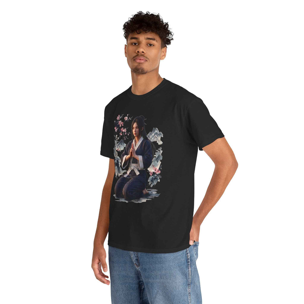 Japanese Aesthetic Kunoichi Sakura Graphic T-Shirt Anime