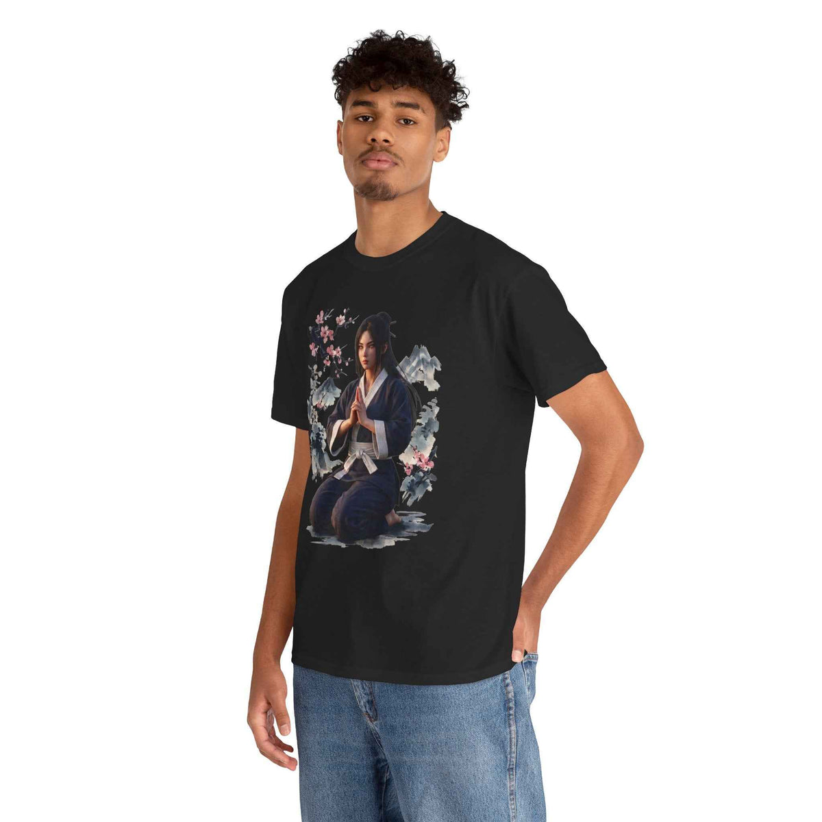 Japanese Aesthetic Kunoichi Sakura Graphic T-Shirt Anime
