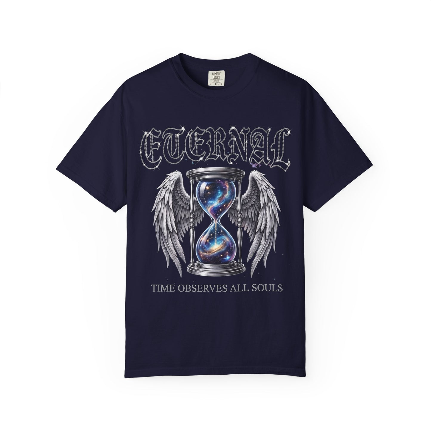 Eternal Hourglass T-Shirt — 'Time Consumes All Souls' Graphic Tee