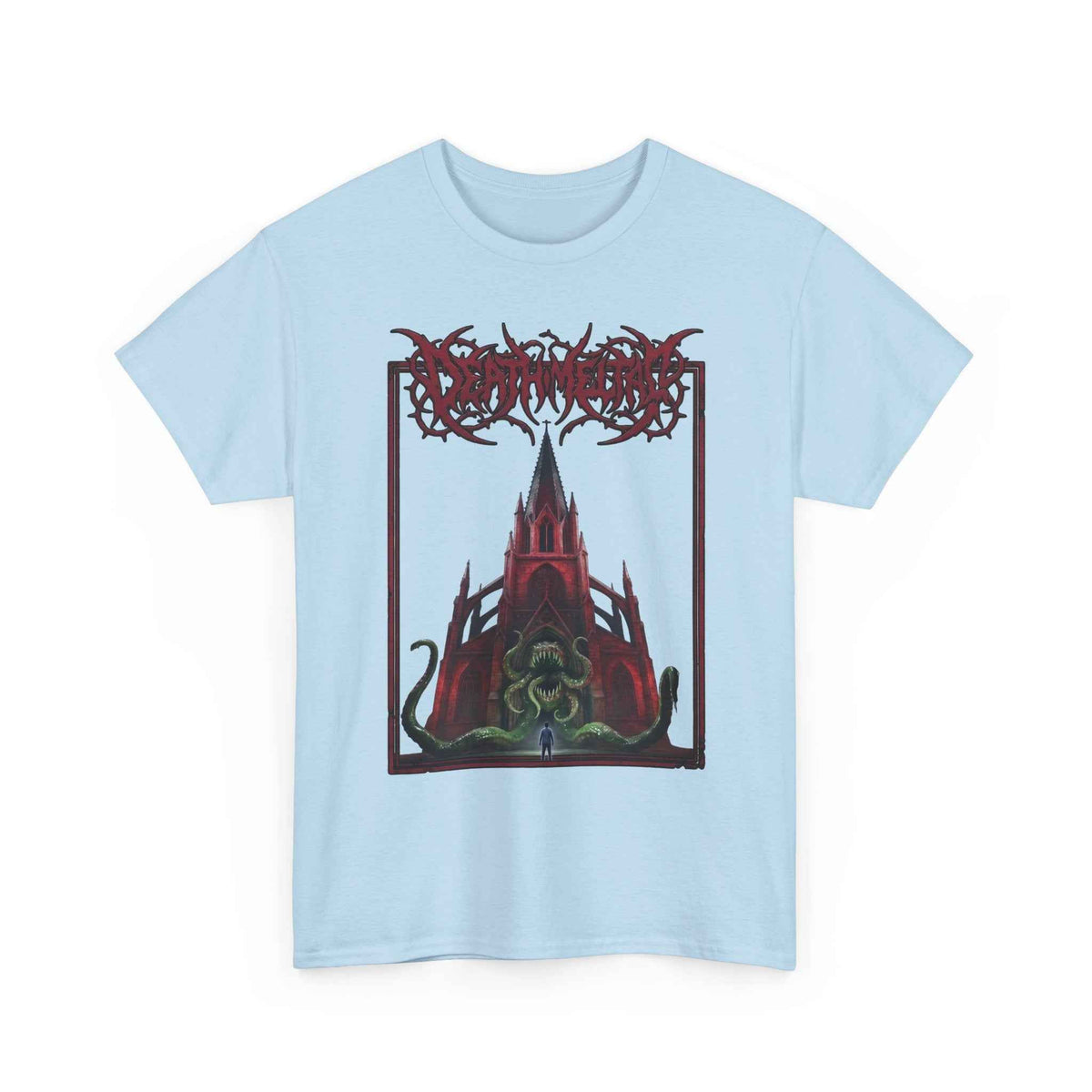 Eldritch Cathedral Tentacle Graphic T-Shirt - Heavy Cotton
