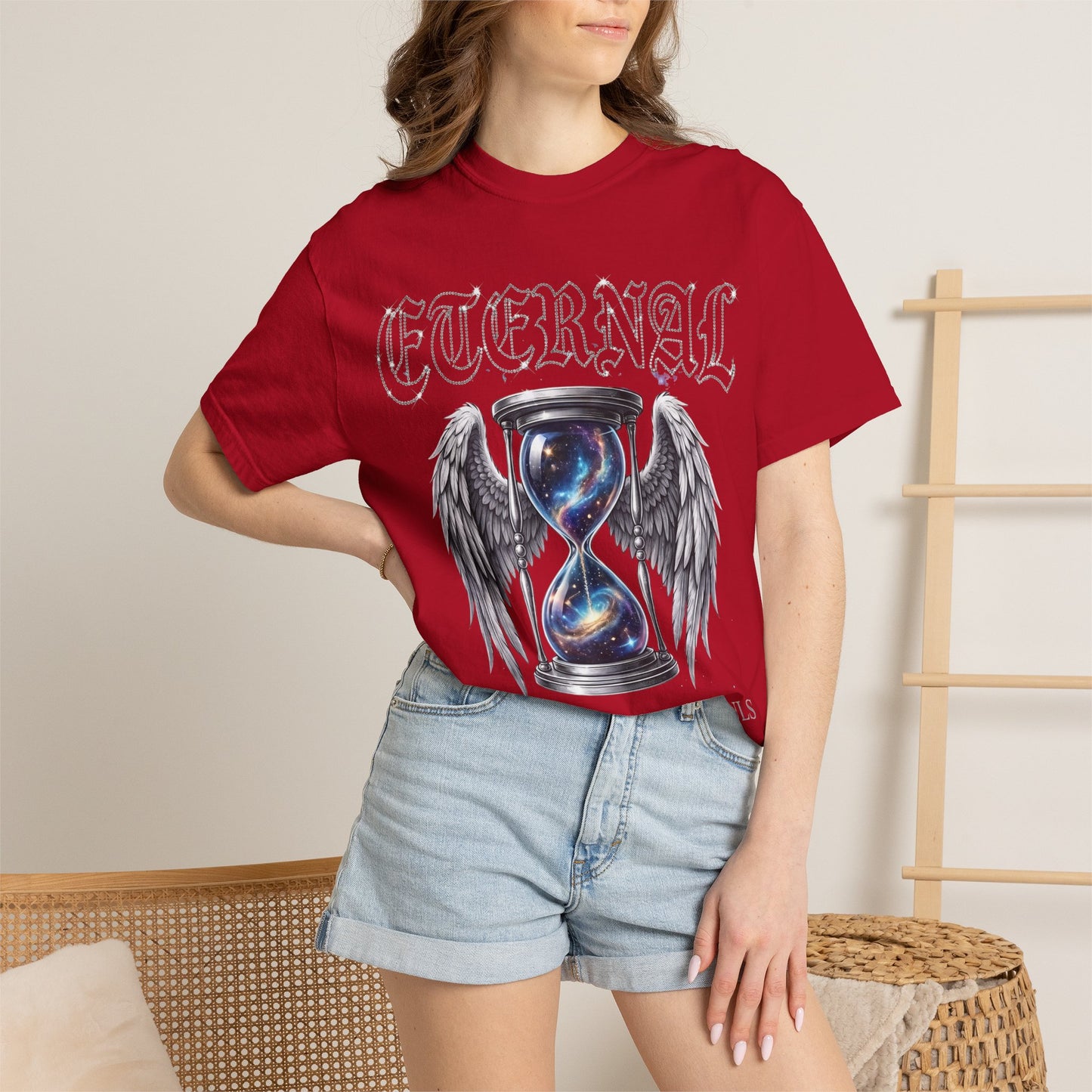 Eternal Hourglass T-Shirt — 'Time Consumes All Souls' Graphic Tee
