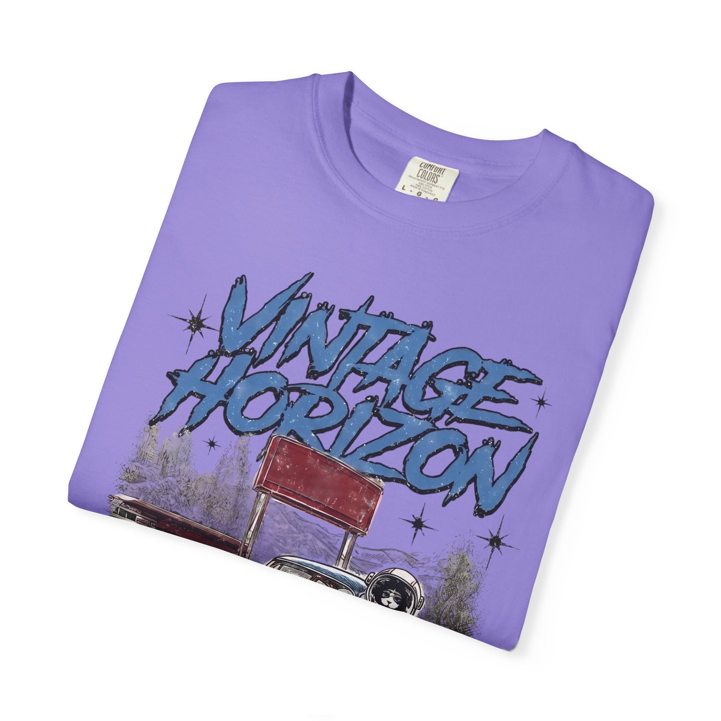 Vintage Horizon Space Turbo T‑Shirt — Retro Car Graphic Tee