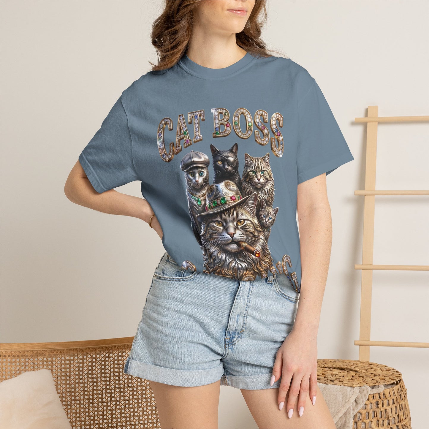 Cat Boss Cat Gang Graphic T-Shirt
