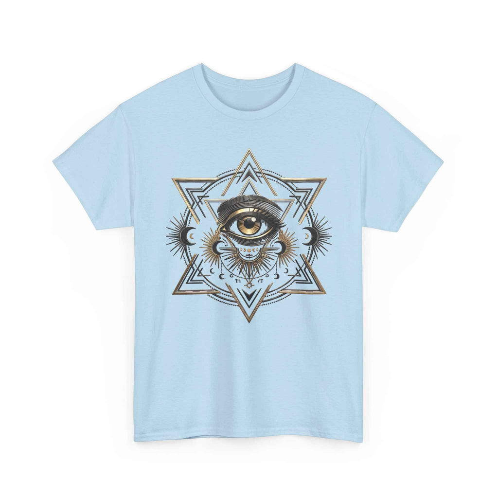 Mystic Eye & Sacred Geometry Graphic Tee - Dark Alternative Streetwear