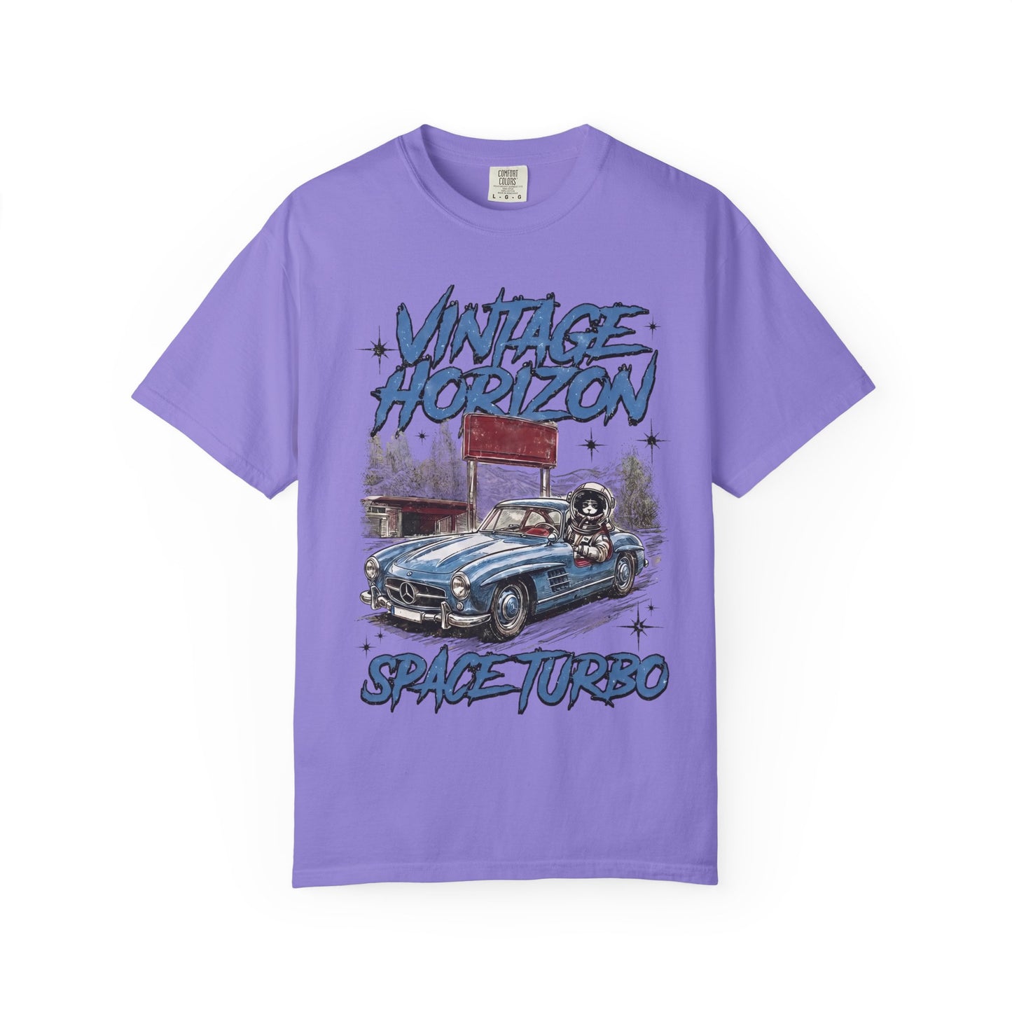 Vintage Horizon Space Turbo T‑Shirt — Retro Car Graphic Tee