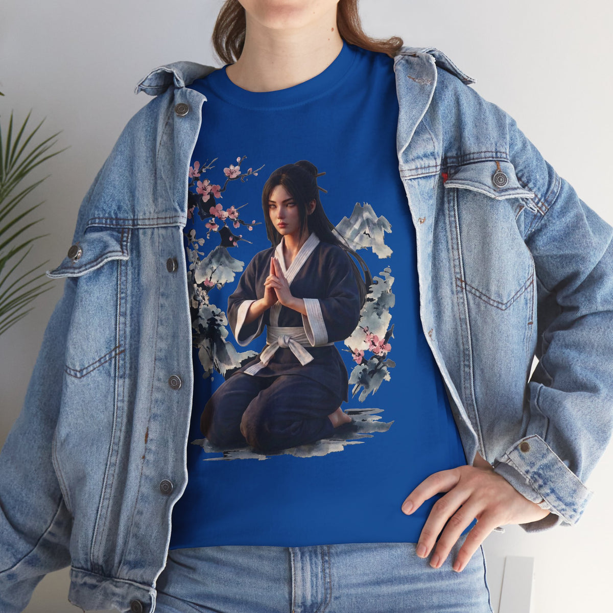 Japanese Aesthetic Kunoichi Sakura Graphic T-Shirt Anime