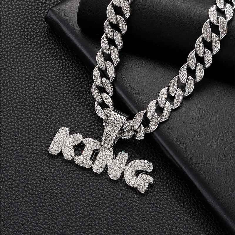 Broche de Fútbol 13mm Diamantes Brillantes Cadena Cubana