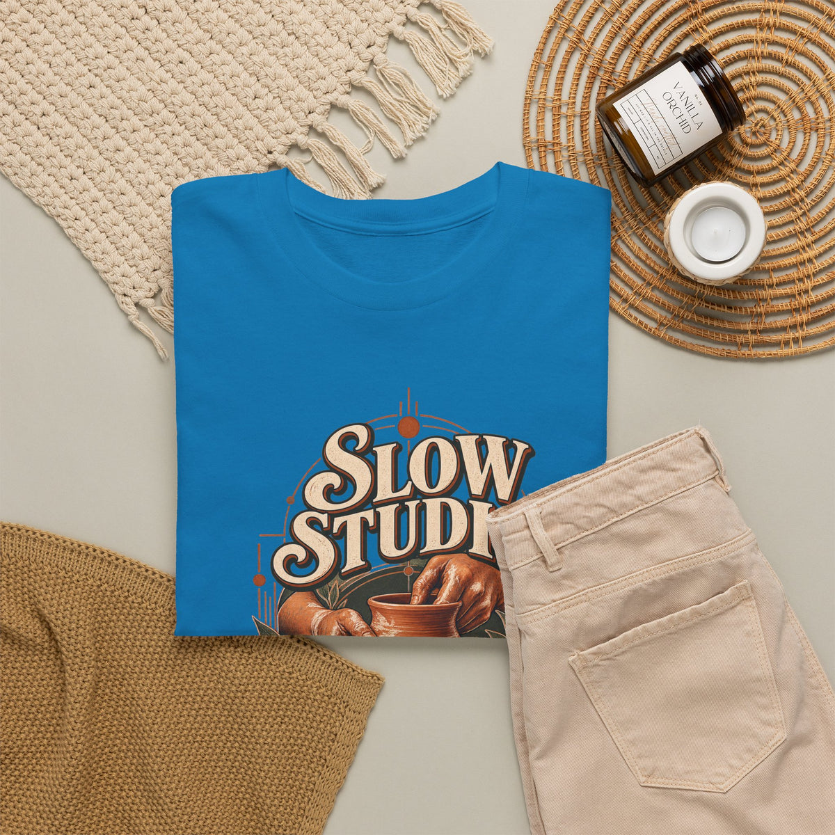 Slow Studio Pottery Wheel Graphic Tee | Good Things Take Shape | Gildan 5000