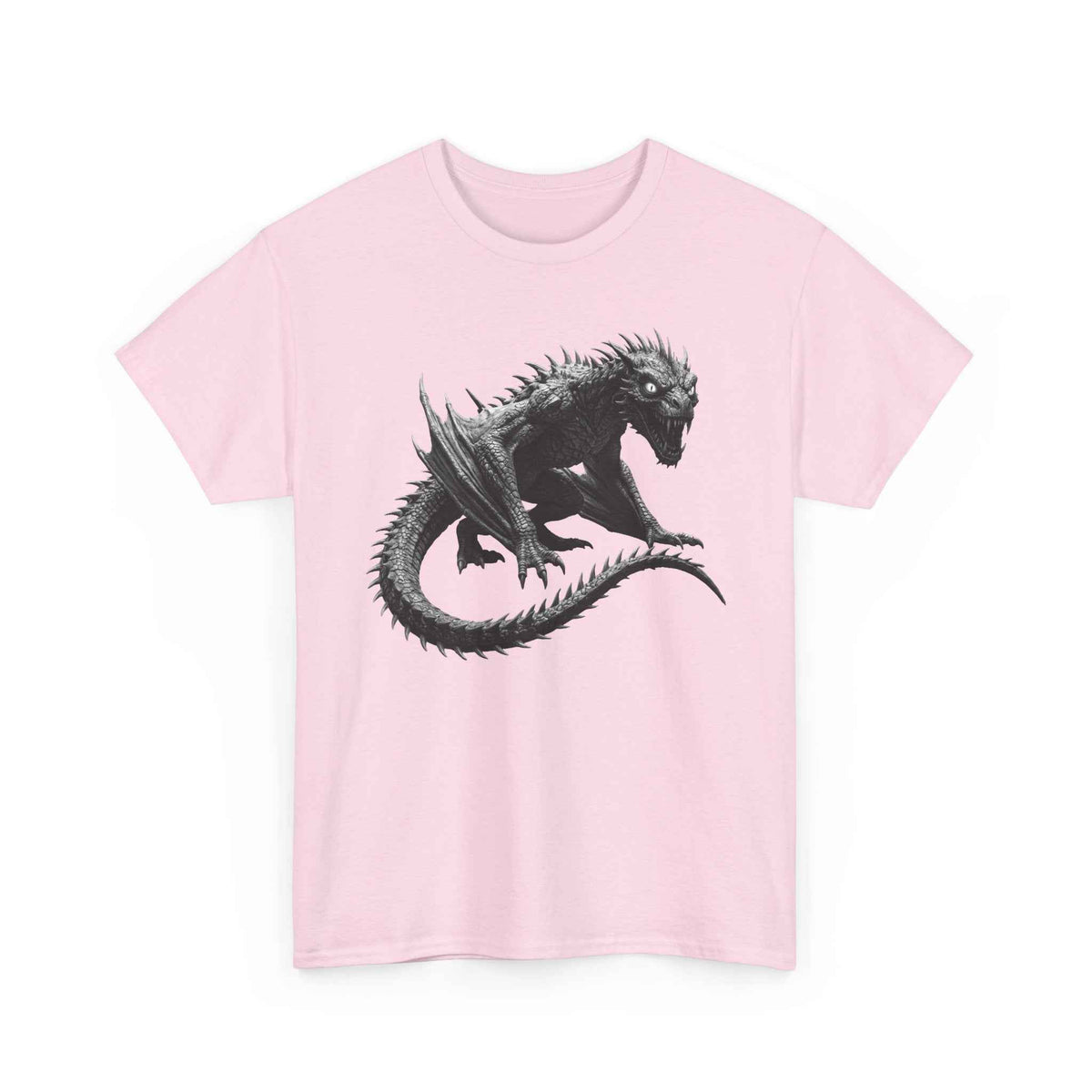 Fierce Dragon Graphic Tee - Dark Fantasy Streetwear Tee