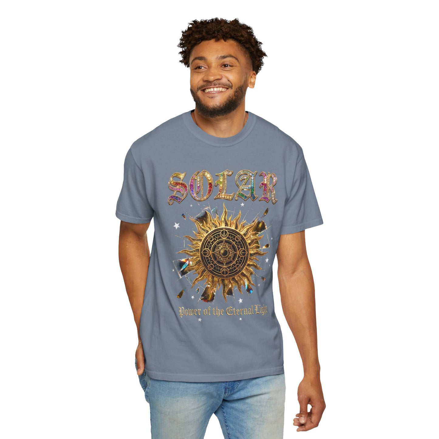 Solar Sun Graphic T-Shirt — "Power of the Eternal Light"