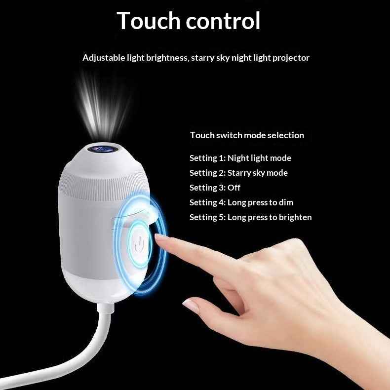 Starry Night Light Galaxy Projector - USB Bedroom Ambiance & Ceiling Decor Lamp