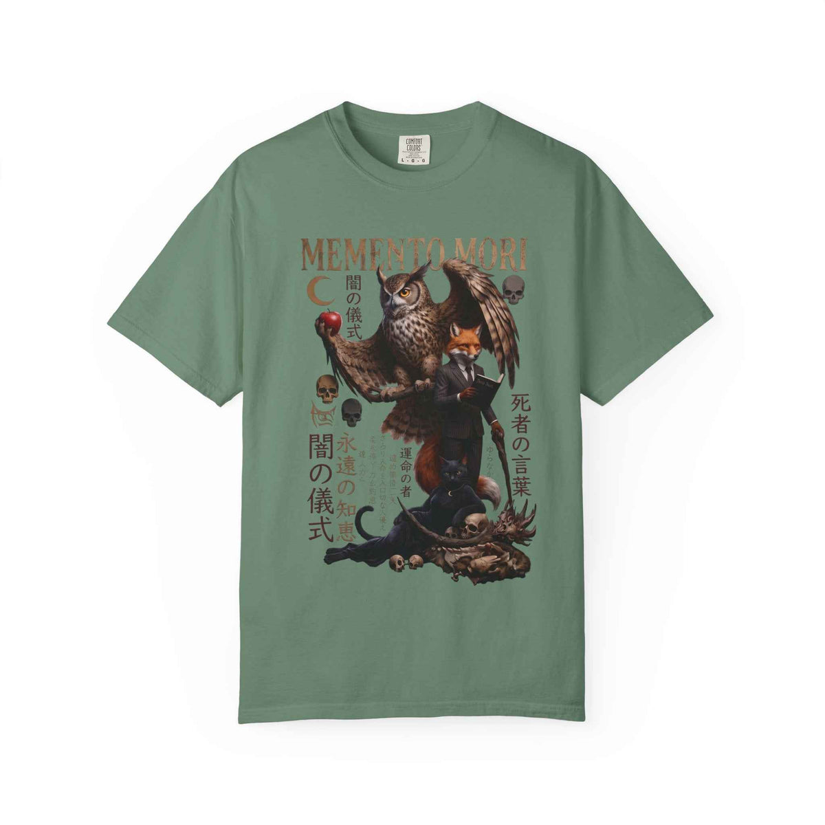 Memento Mori Graphic Tee: Gothic Celestial & Japanese Manga Unisex