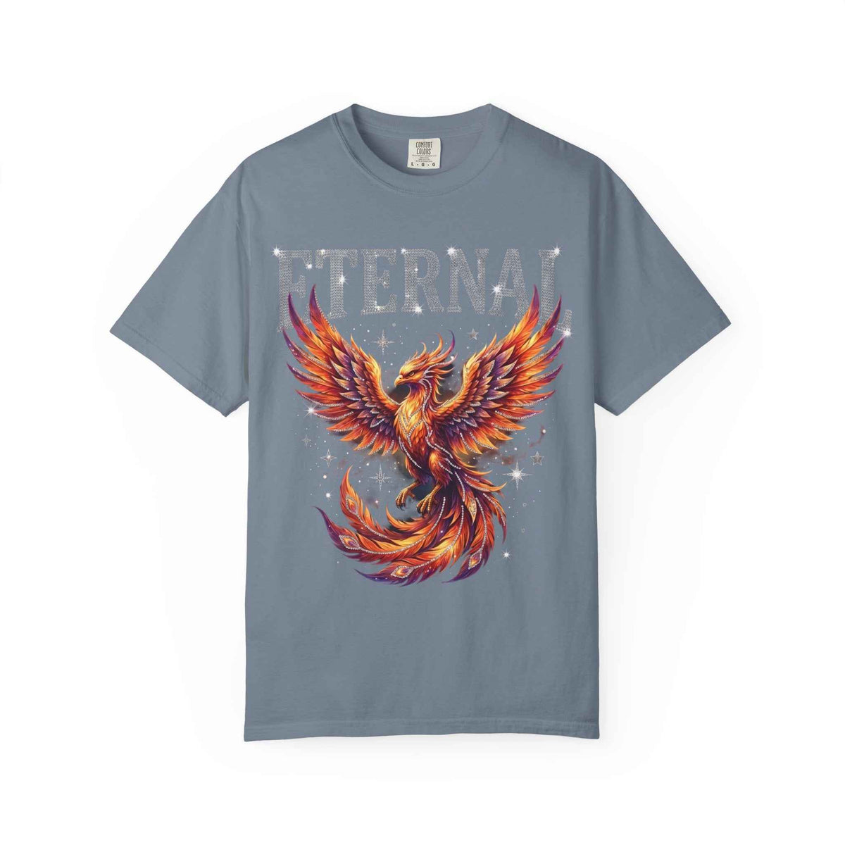 Retro Y2K Eternal Phoenix Tee - Celestial Graphic Streetwear